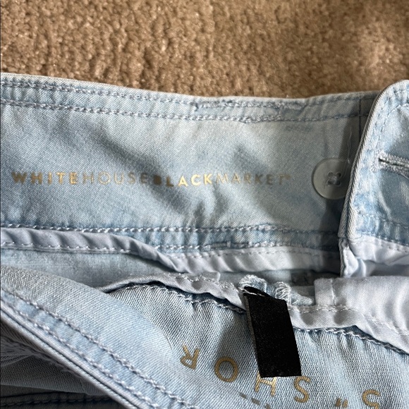 WHBM Jean The 5" Short Size 0 with tie White House Black Market Light wash - Picture 6 of 11